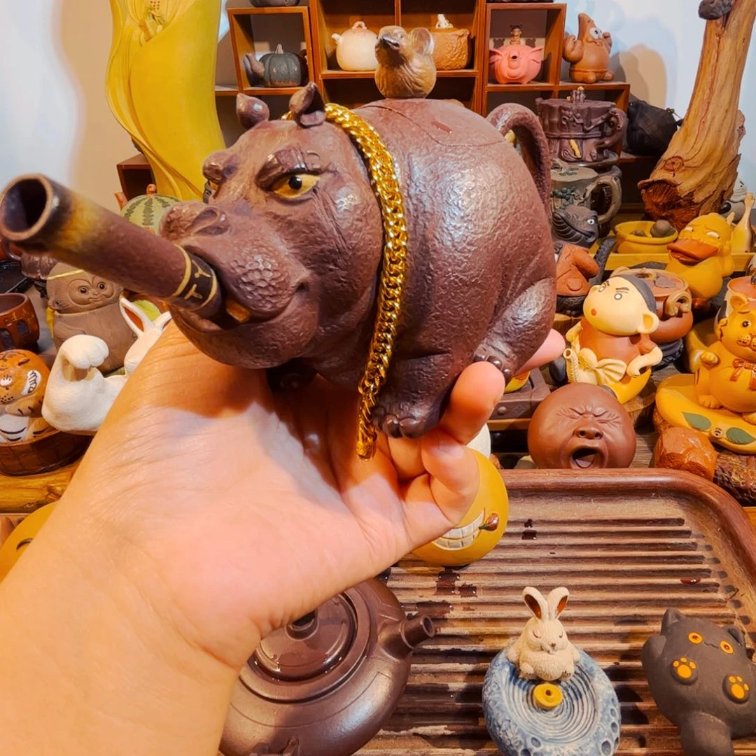 填***字紫砂茶叶盒纯手工制作过程就是