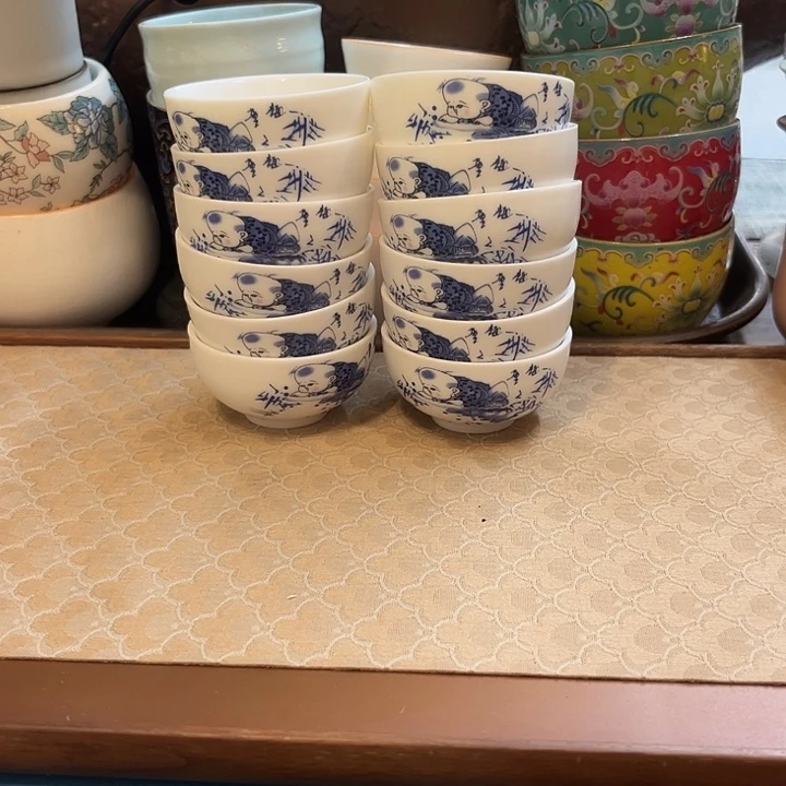 陶瓷单杯微瑕12个童趣