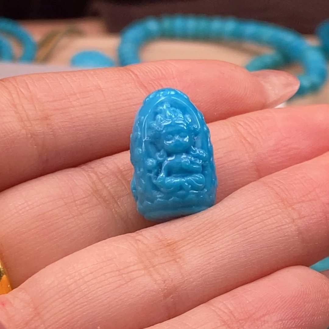 未镶嵌绿松石挂件雨**辰