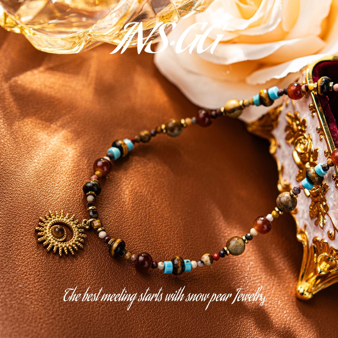 【INS · GG】手工设计新款小众百搭轻奢玛瑙吊坠项链DX2726