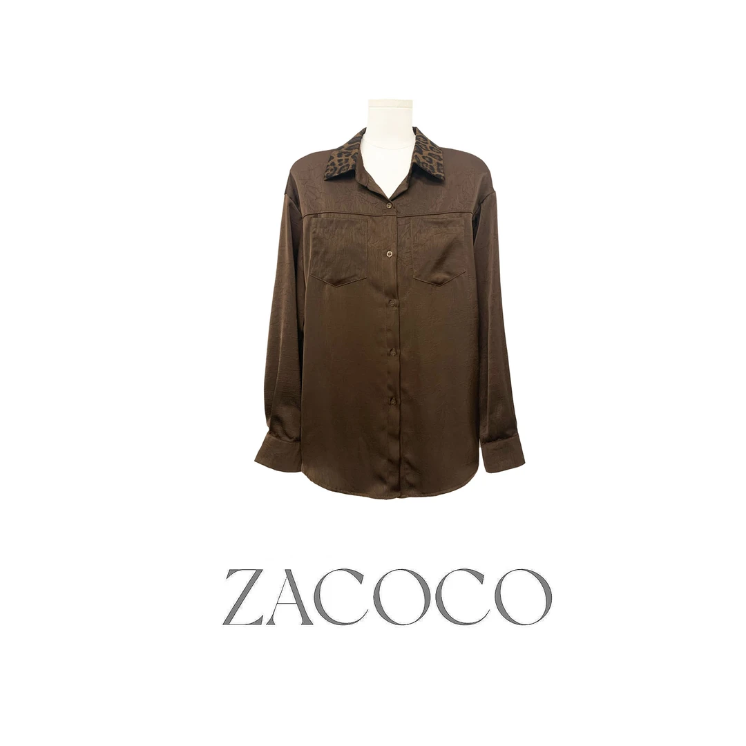 【ZACOCO】慵懒清冷禅意酷飒高级感痞帅炸街出游知性多巴胺衬衫3254