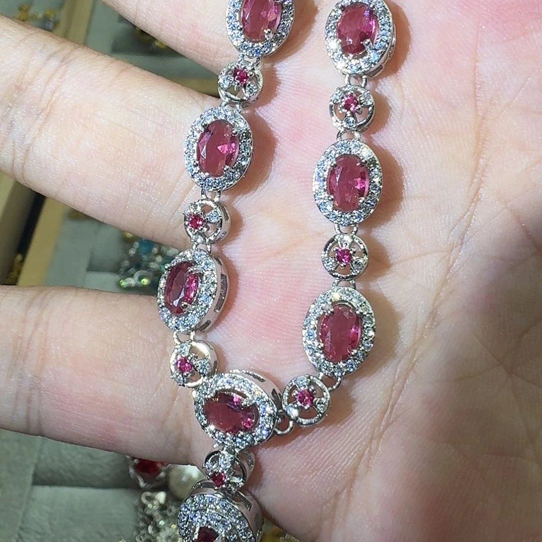 托帕石戒指银S925镶嵌