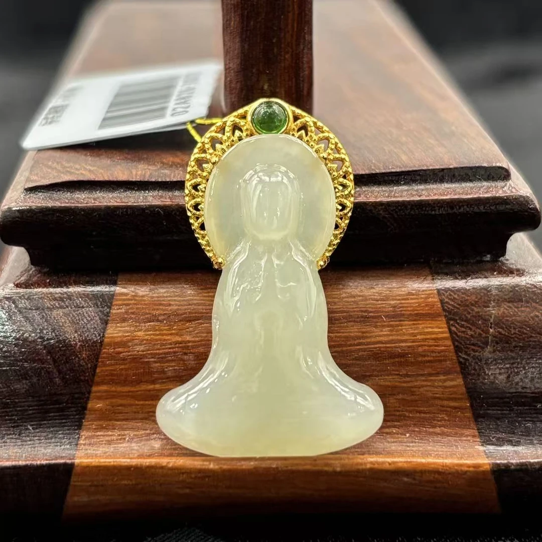 老卢和田玉小观音吊坠精美款多样性发货其一02A