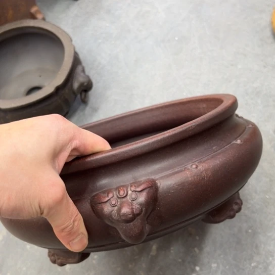 紫砂花盆漂亮漂亮