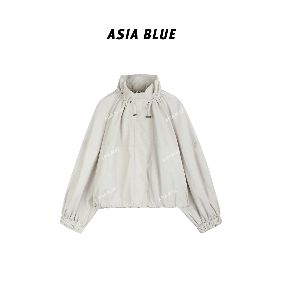 【ASIA BLUE】· 时憬 · 2025春季洋气底部抽绳百搭宽松外套#Q0053