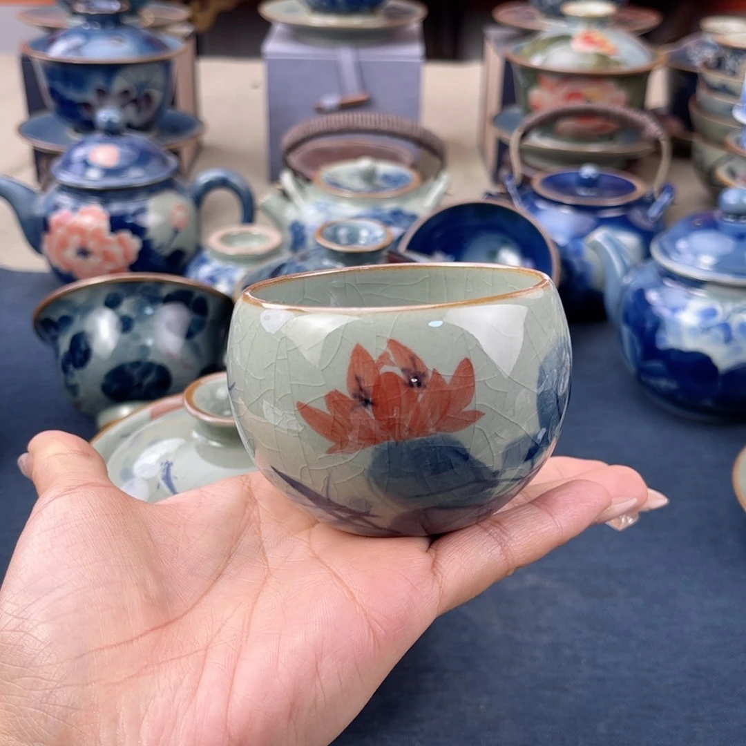 杯景德镇手绘手工茶具