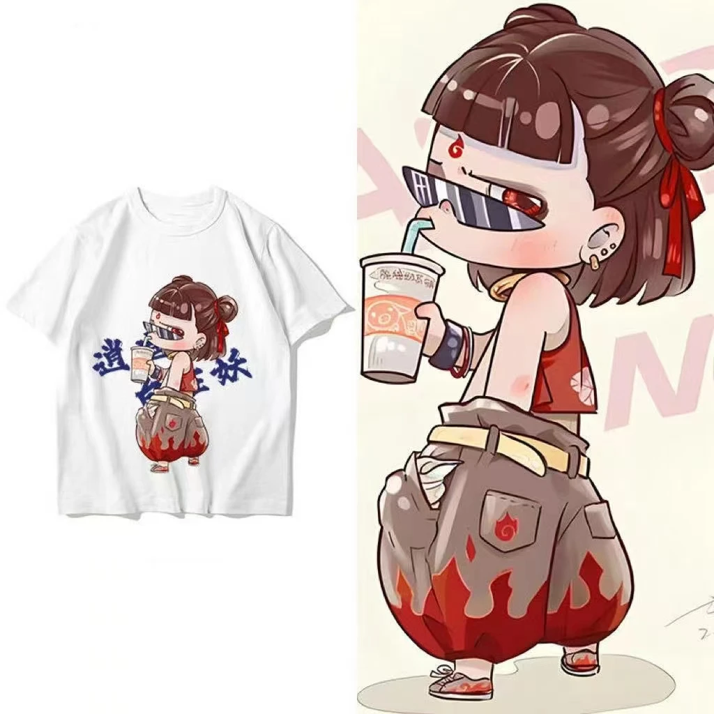 【逍遥哪吒亲子款】网红款纯棉男女童亲子款T恤6098