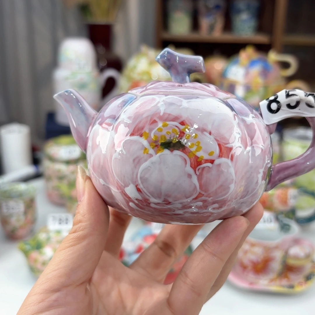 景德镇手绘高温釉下彩陶瓷茶具