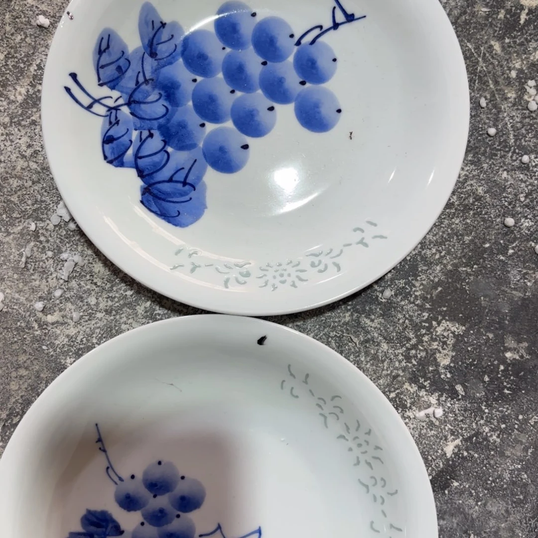 玉瓷景德镇陶瓷骨碟微瑕两只