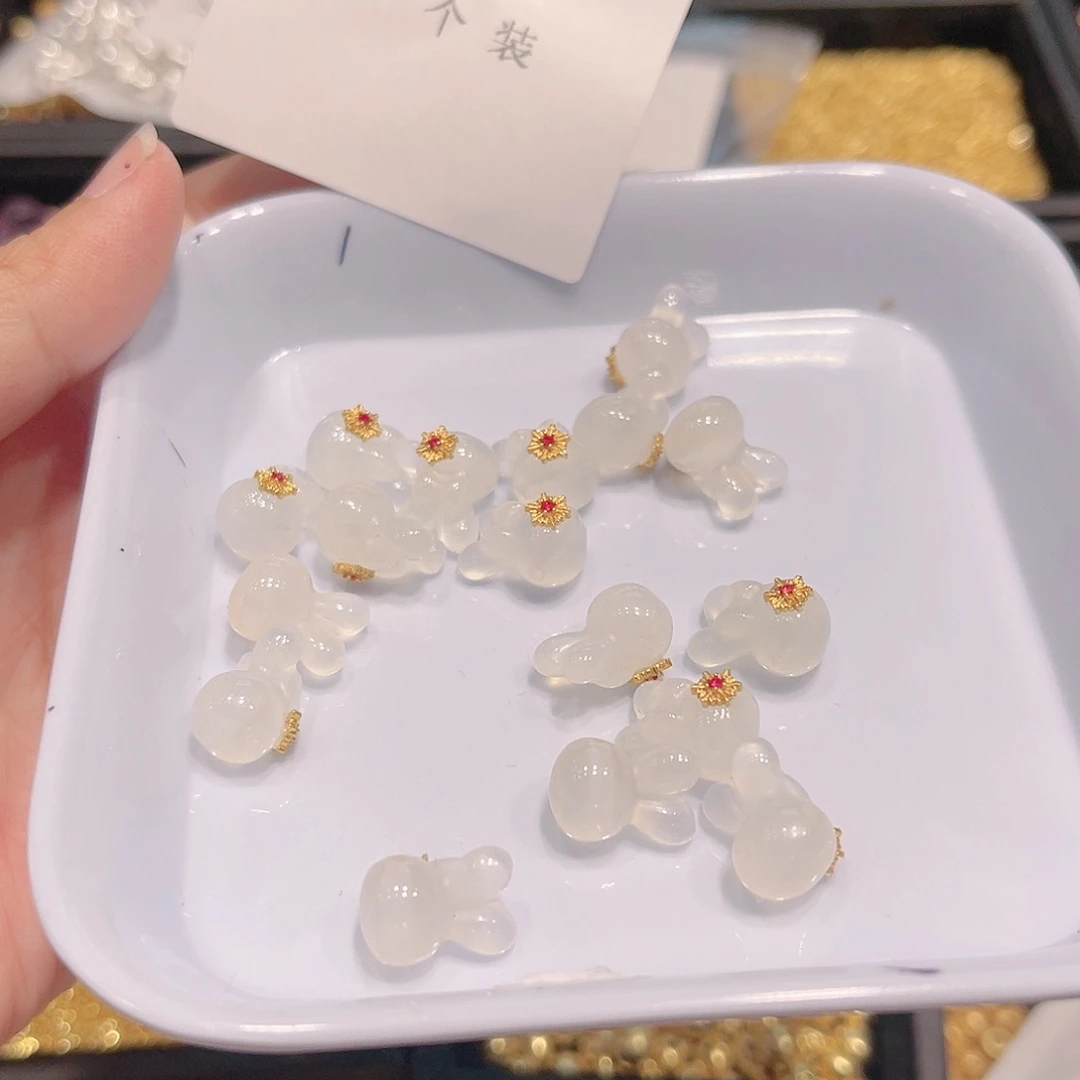 水晶珠宝半成品银S925镶嵌44