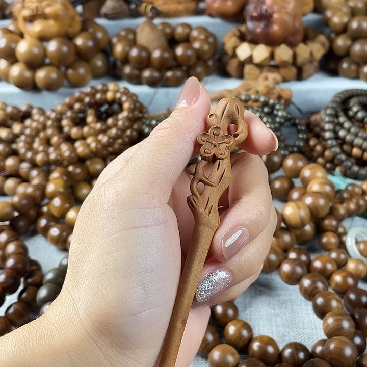 木老山檀花朵发簪