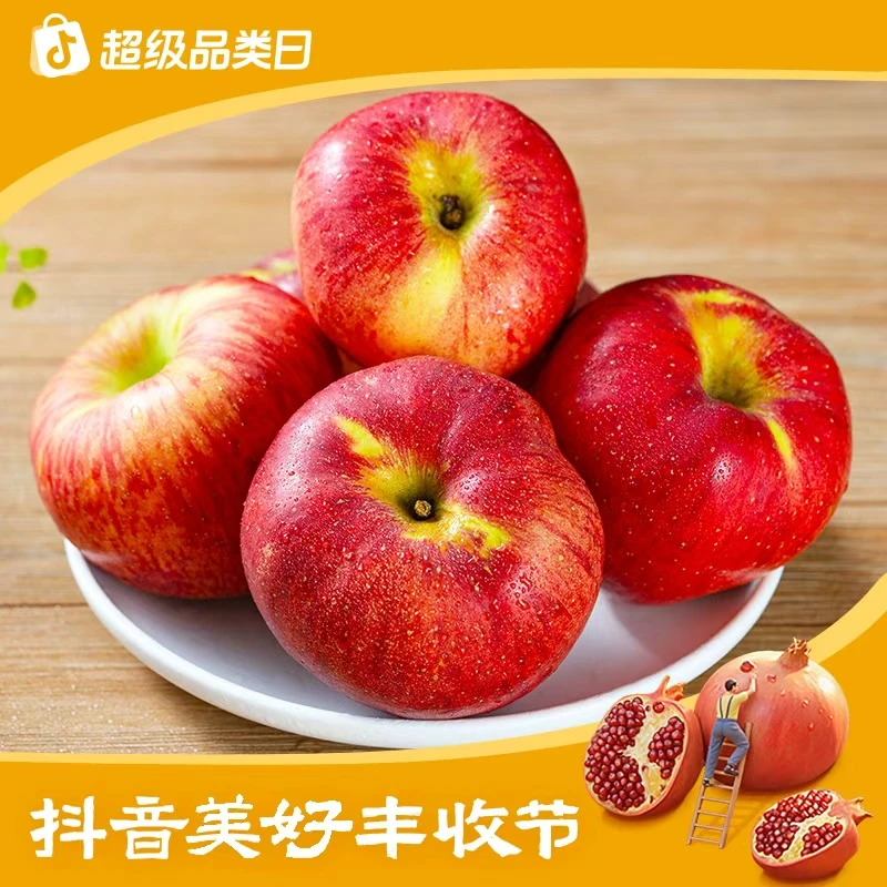 【鲜蜂队】云南新鲜红露苹果4.5斤应季水果脆甜多汁TY