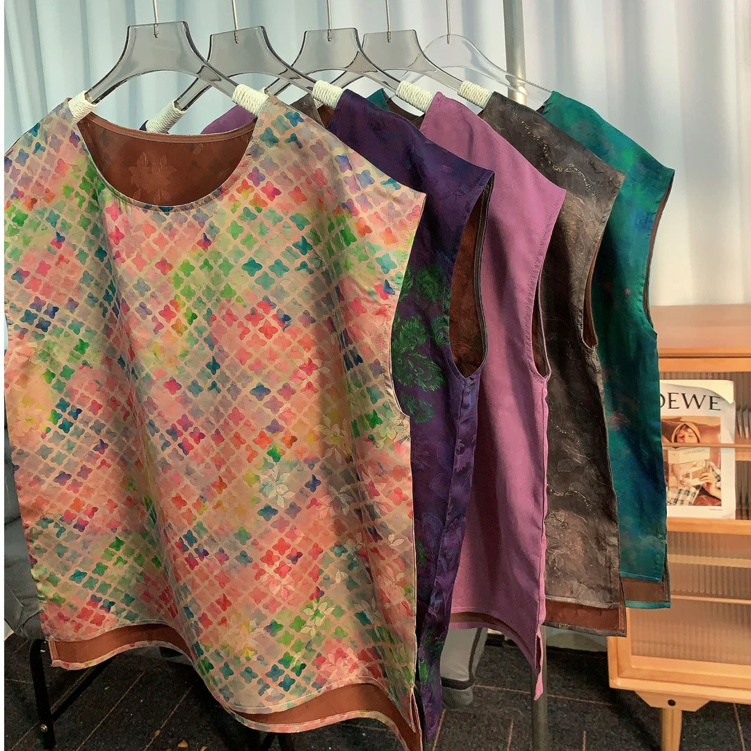 香云纱满分桑蚕丝双面穿短袖上衣 女