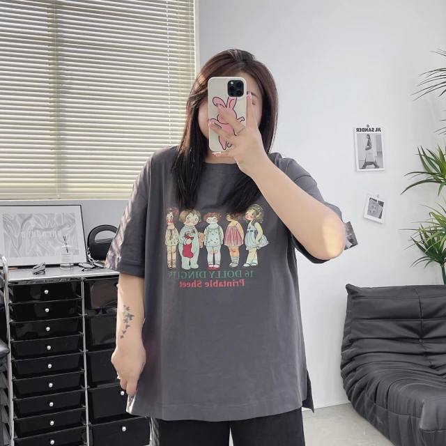 夏季新款棉短袖t恤女200斤胖mm打底衫中长款宽松半袖上衣潮