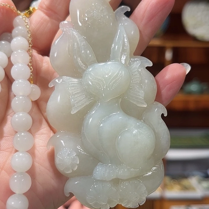 未镶嵌岫玉毛衣链