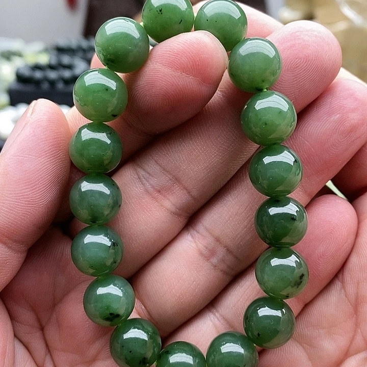 【闪购商品】未镶嵌手串和田玉碧玉12