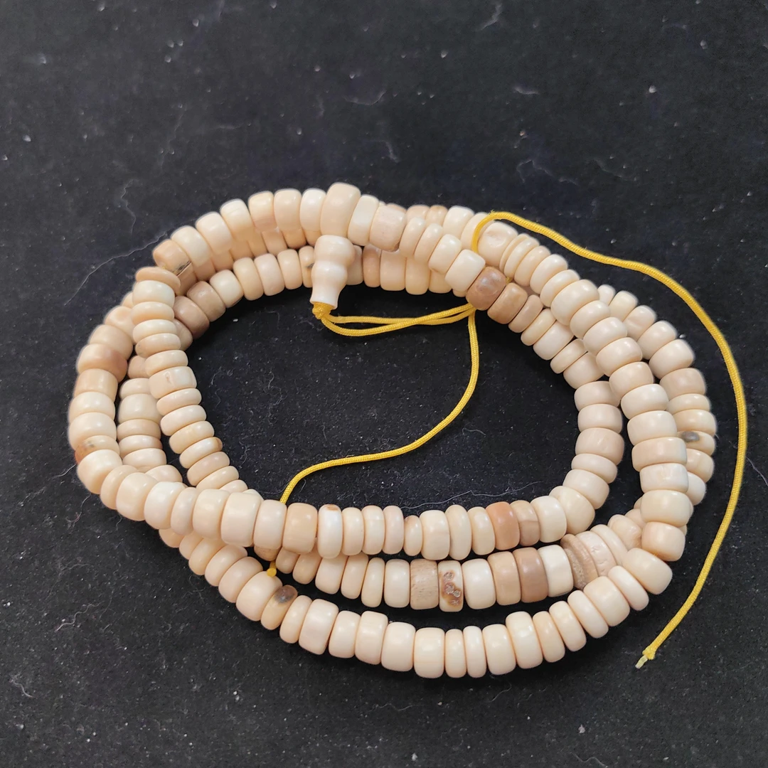 猛犸瑕疵尺寸0.8桶珠项链tc1122