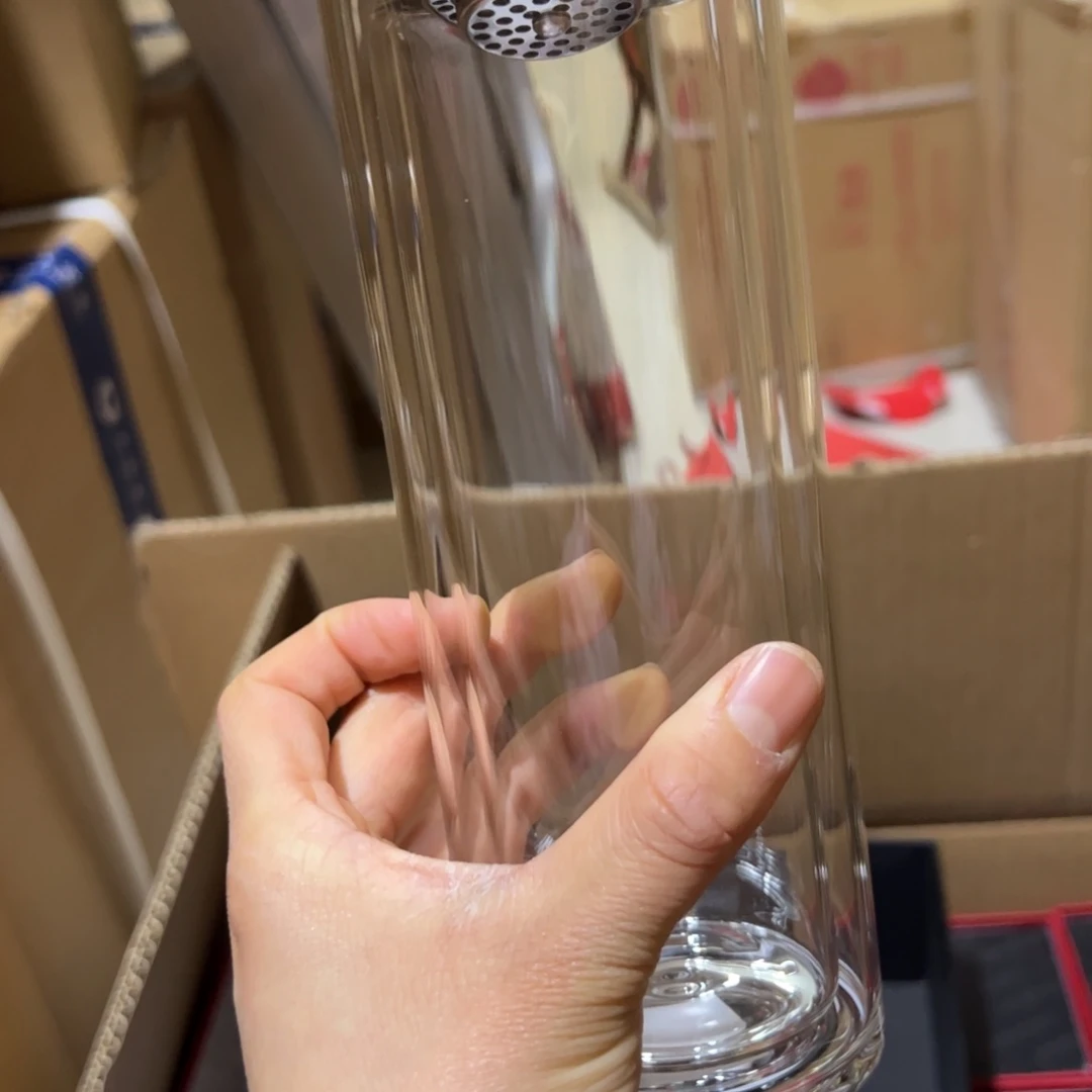 希1003双层玻璃杯410ml银双层玻璃杯410