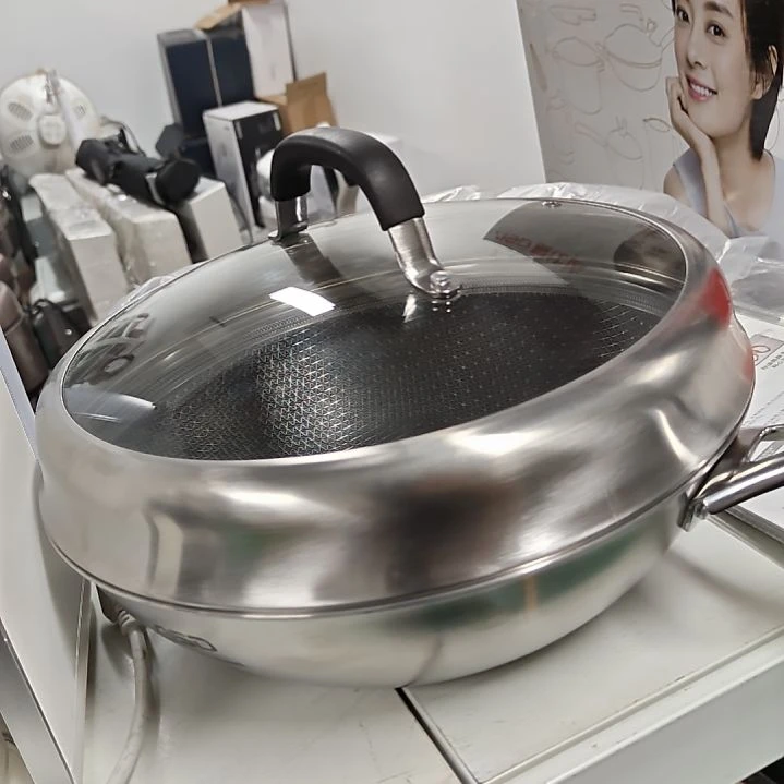 ****n316不锈钢蜂窝炒锅