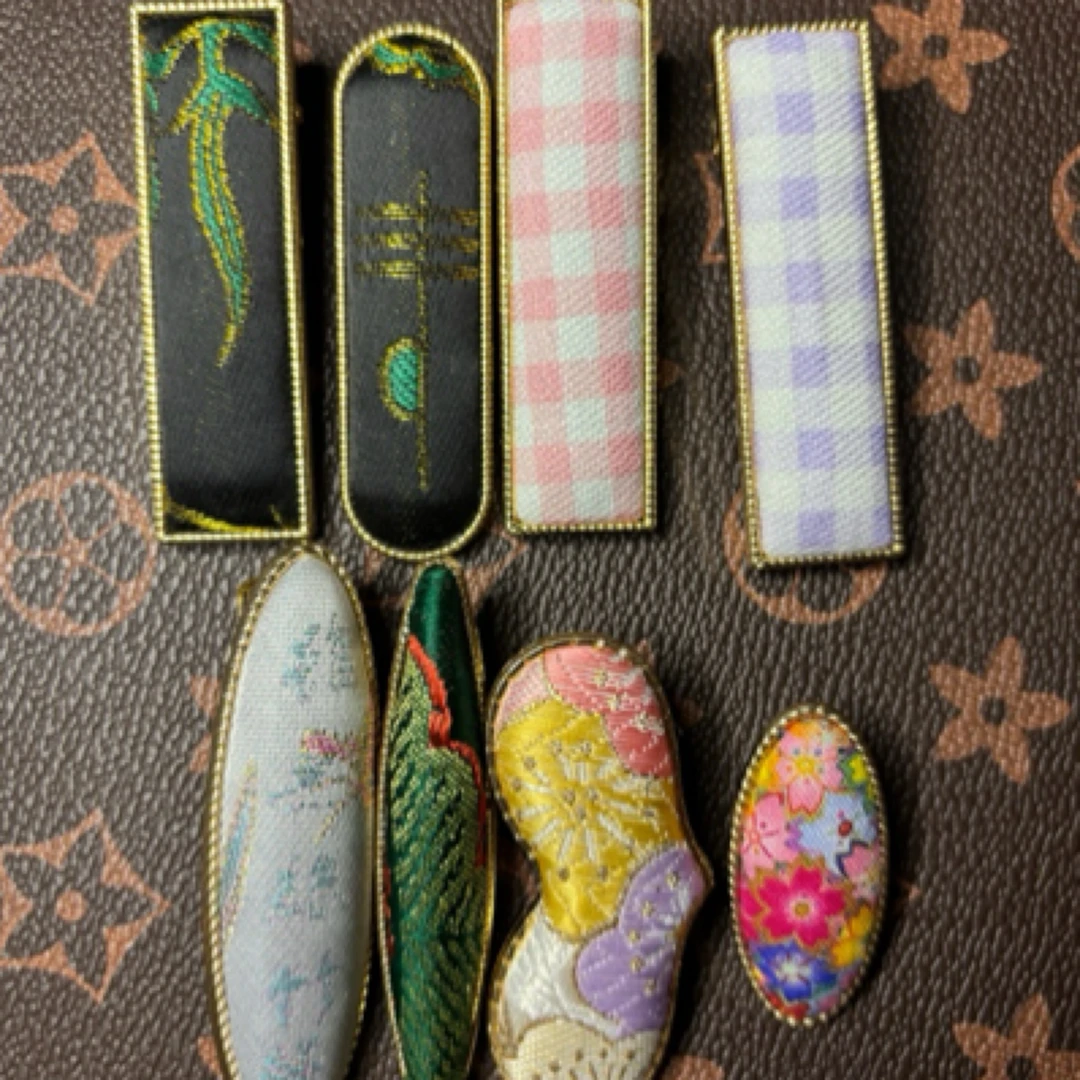 非遗国风复古扁平夹,布艺手工品默认微瑕,理性下单不退不换