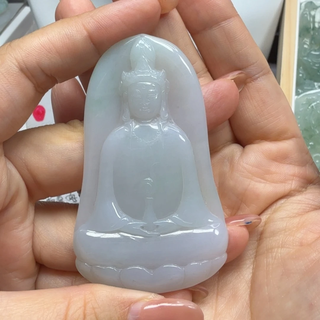 翡翠未镶嵌颈饰素衣