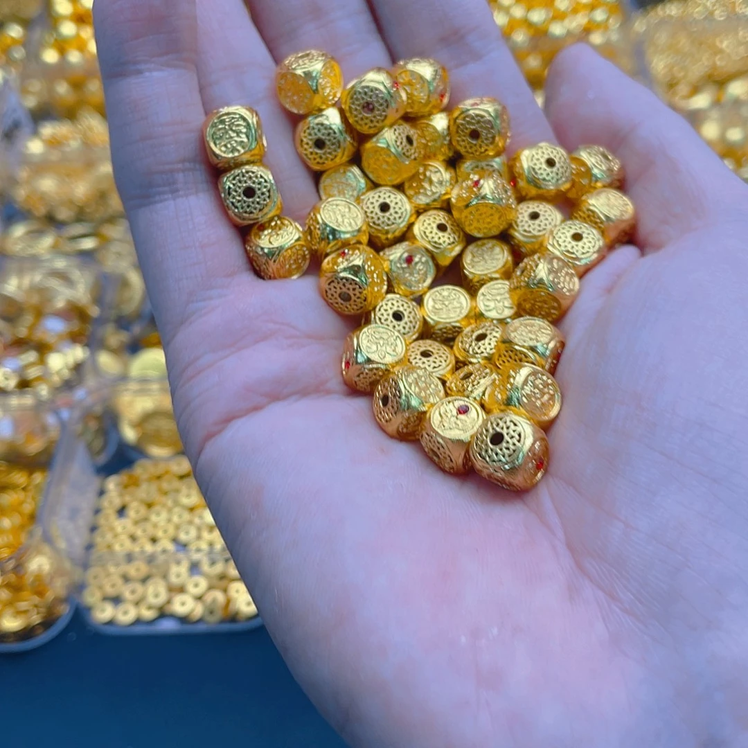 锆石铜合金财神方糖2个