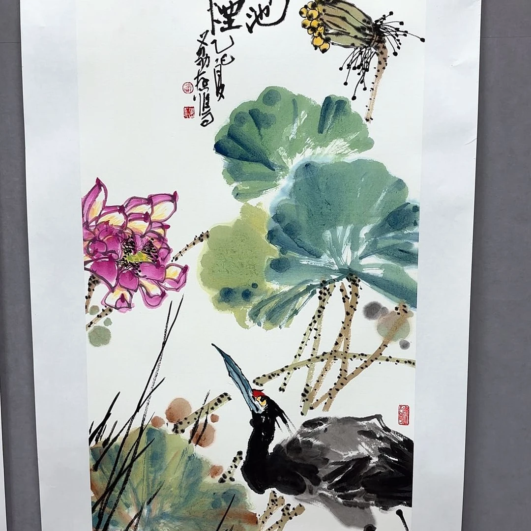 国画艺术家真人手绘