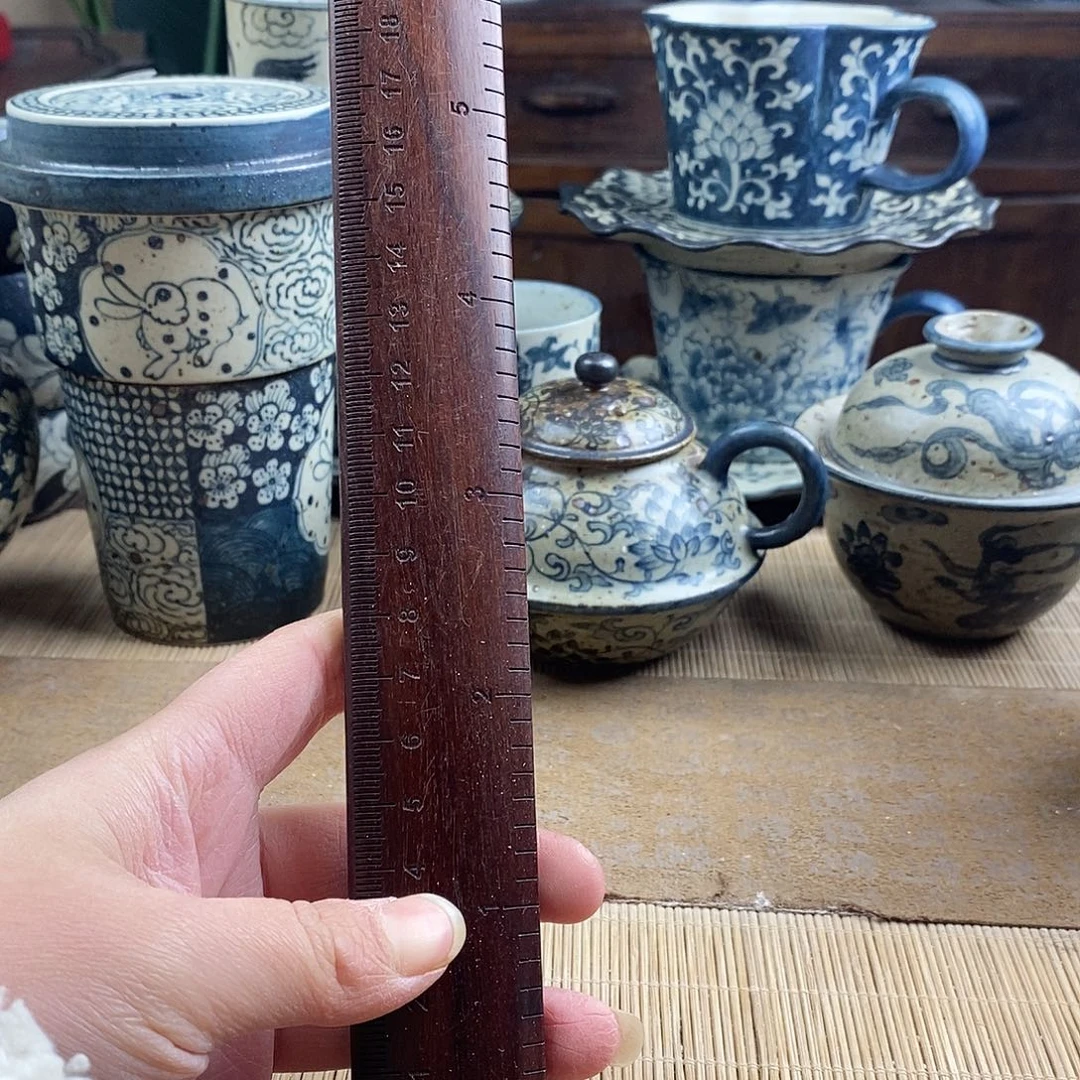 箐*园手工手绘青花陶瓷