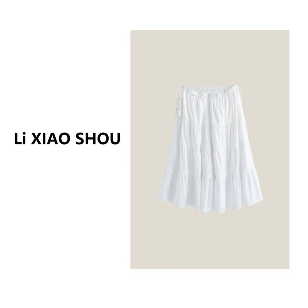 【李小瘦大码女装】显瘦时尚气质精致百搭纯色半身裙女267D