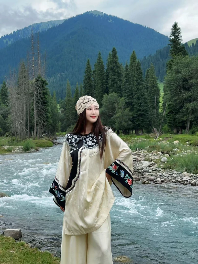 门店云肩款斜襟太太服外套J250755