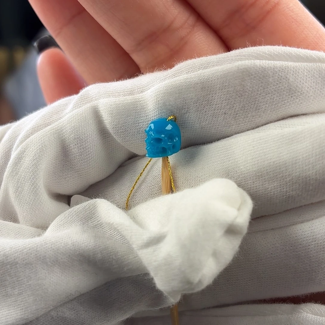 绿松石未镶嵌挂件7m