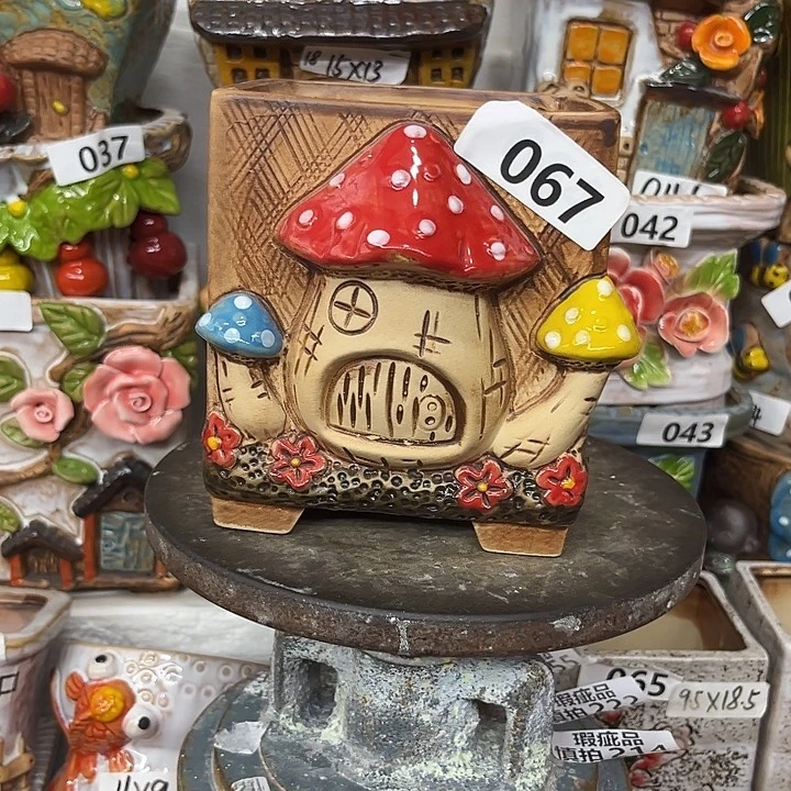 粗陶材质多肉花盆