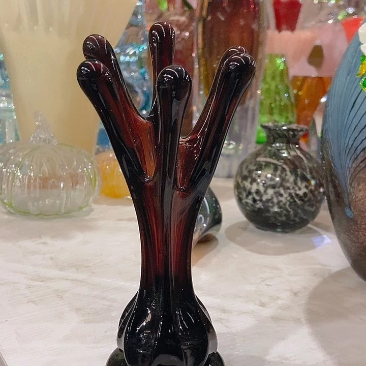 琉璃琉璃花瓶高20口6