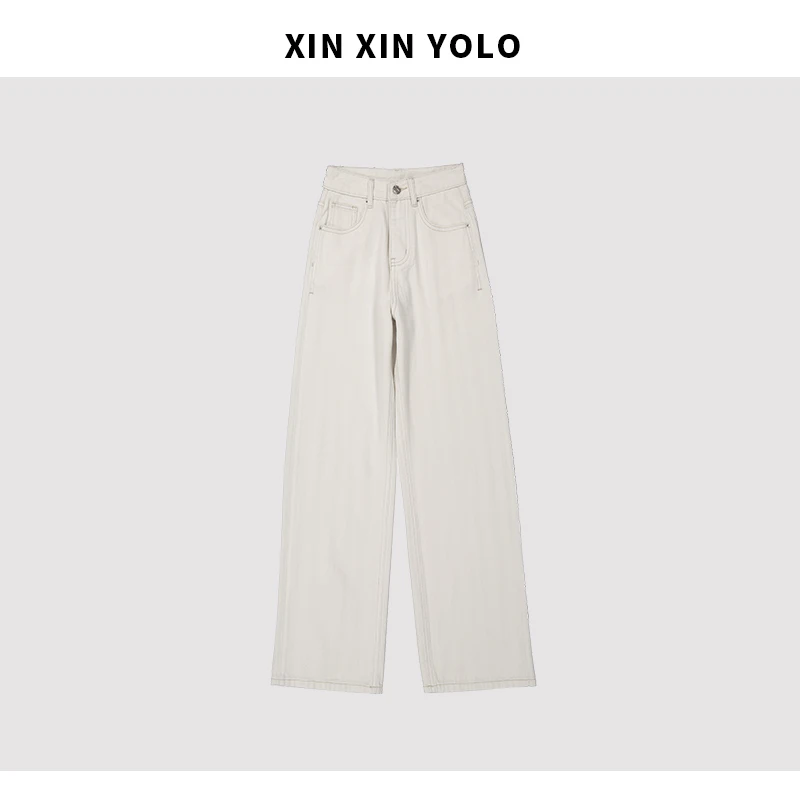 月白风清~时尚春季牛仔裤百搭宽松春夏休闲裤1312