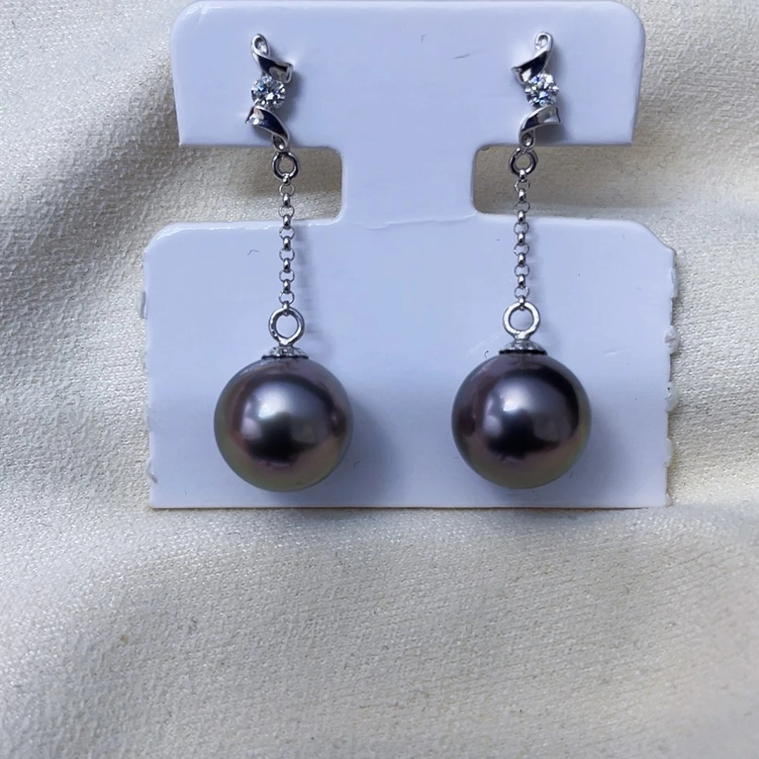 海水珍珠耳饰18K金镶嵌