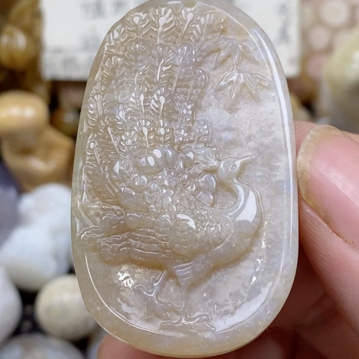 颈饰未镶嵌硅化珊瑚（珊瑚玉）小