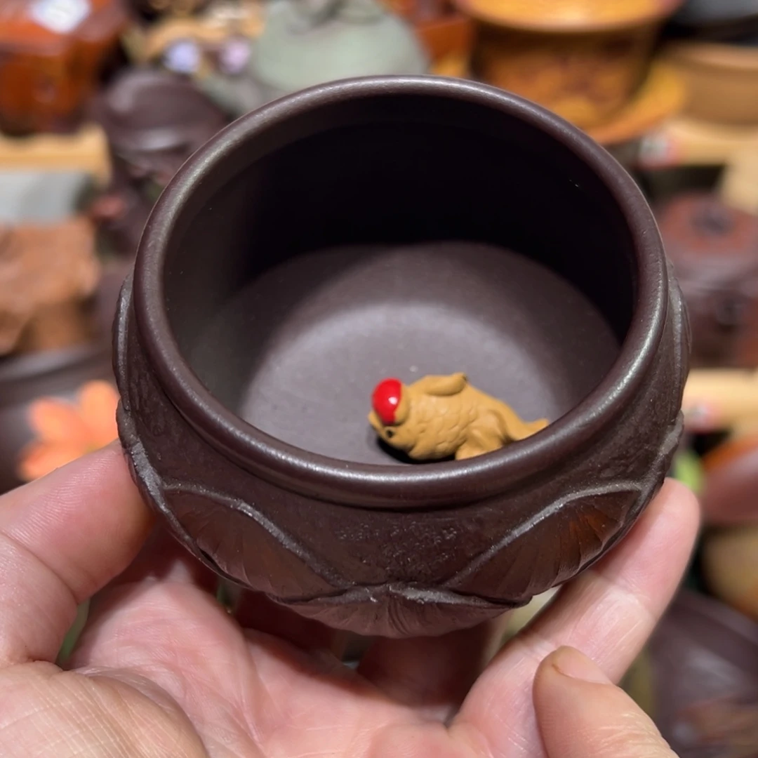 紫砂茶杯宜兴紫砂主人杯