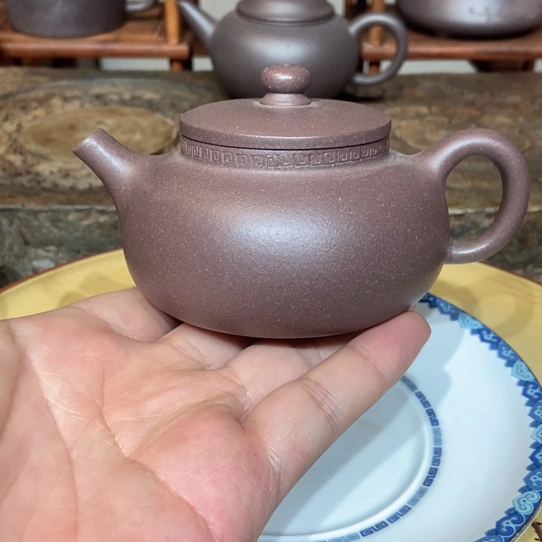 茶壶紫砂天青200 容量宜兴紫砂壶
