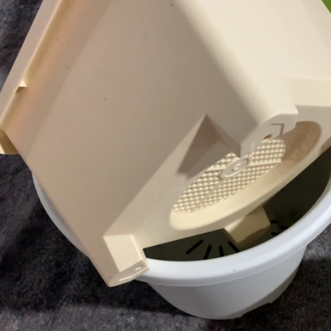 树脂3个方形球根米色无托