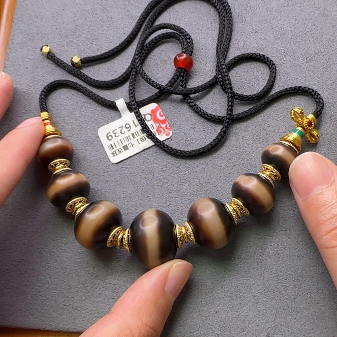 暗***灵玛瑙/玉髓颈饰未镶嵌@Q016239