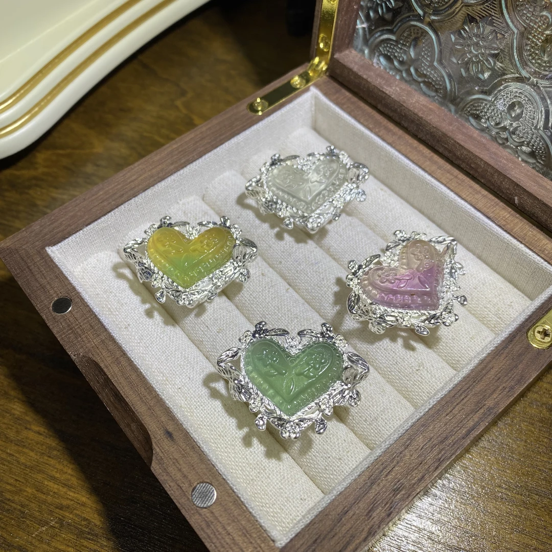 天然高品质萤石魔盒Diy手串配饰-多样性发其一C321