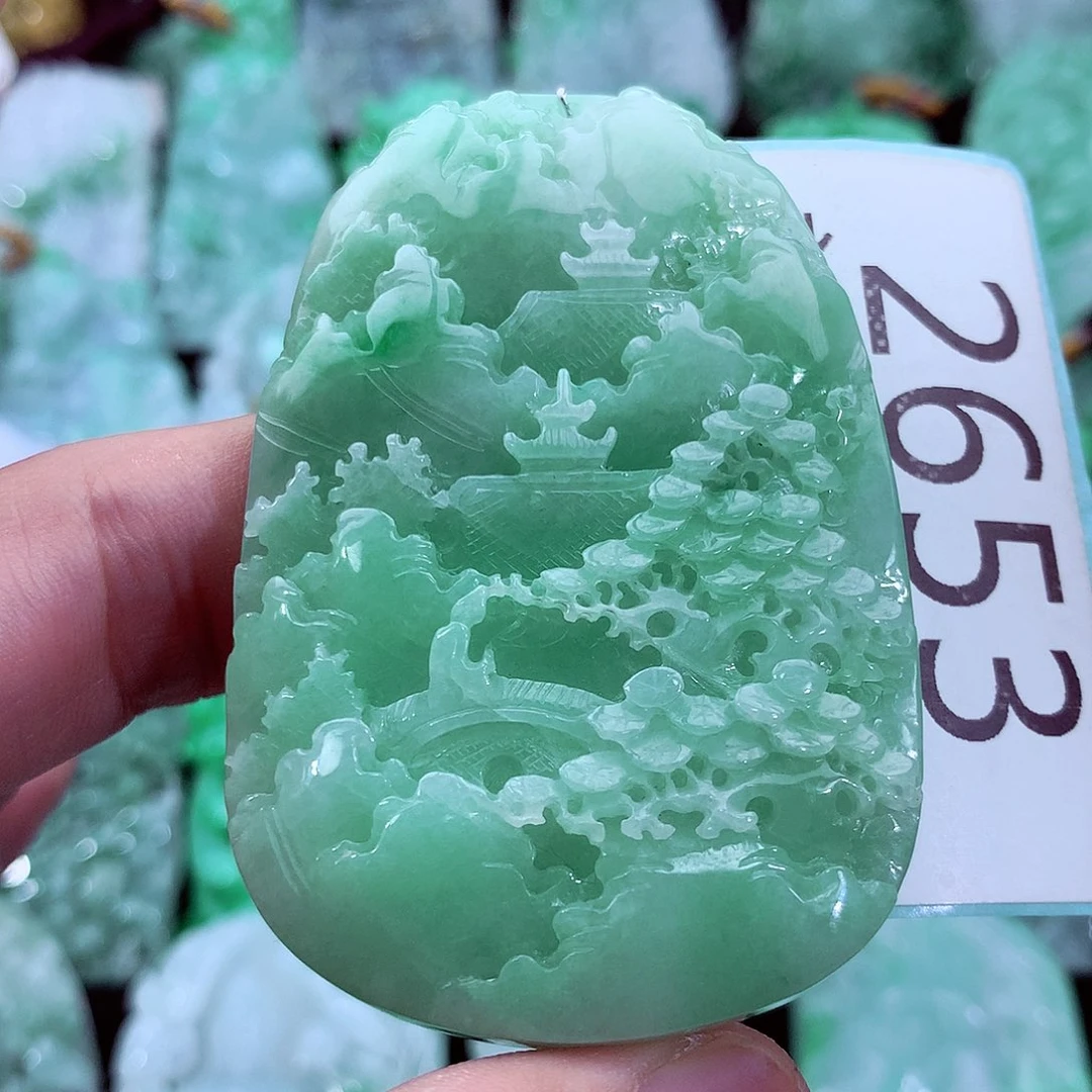 翡翠未镶嵌吊坠(不含链)