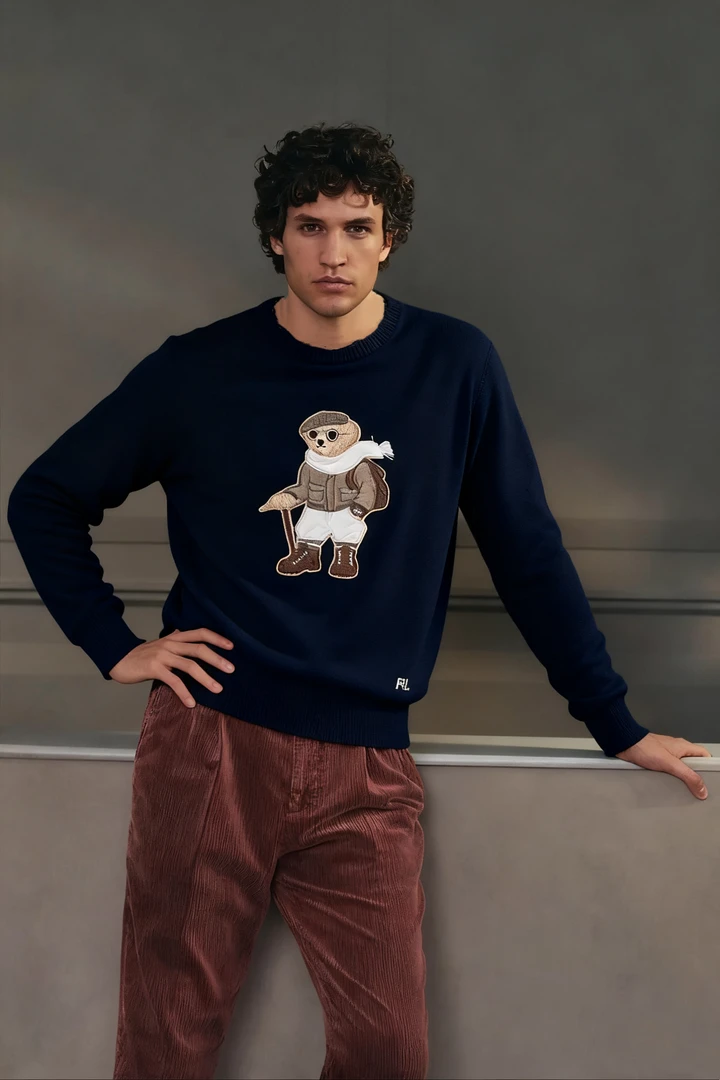 “15800版”拉夫紫标系列高尔夫熊羊绒羊毛针织衫——昂贵的毛纱