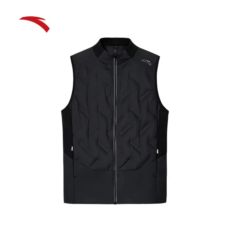 【服饰】安踏进阶跑男子加厚马甲冬季流光风时尚防风保暖休闲上衣