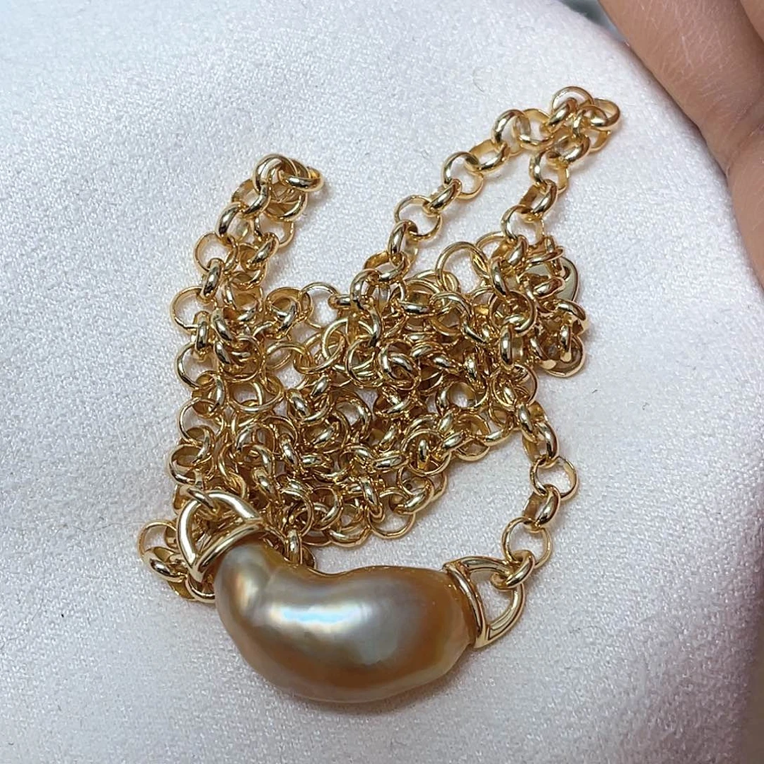 颈饰海水珍珠银S925镶嵌