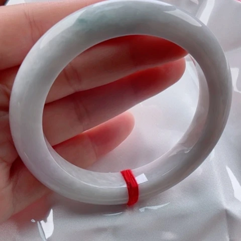 翡翠未镶嵌手镯62.8无大纹裂48小时鉴赏微石筋