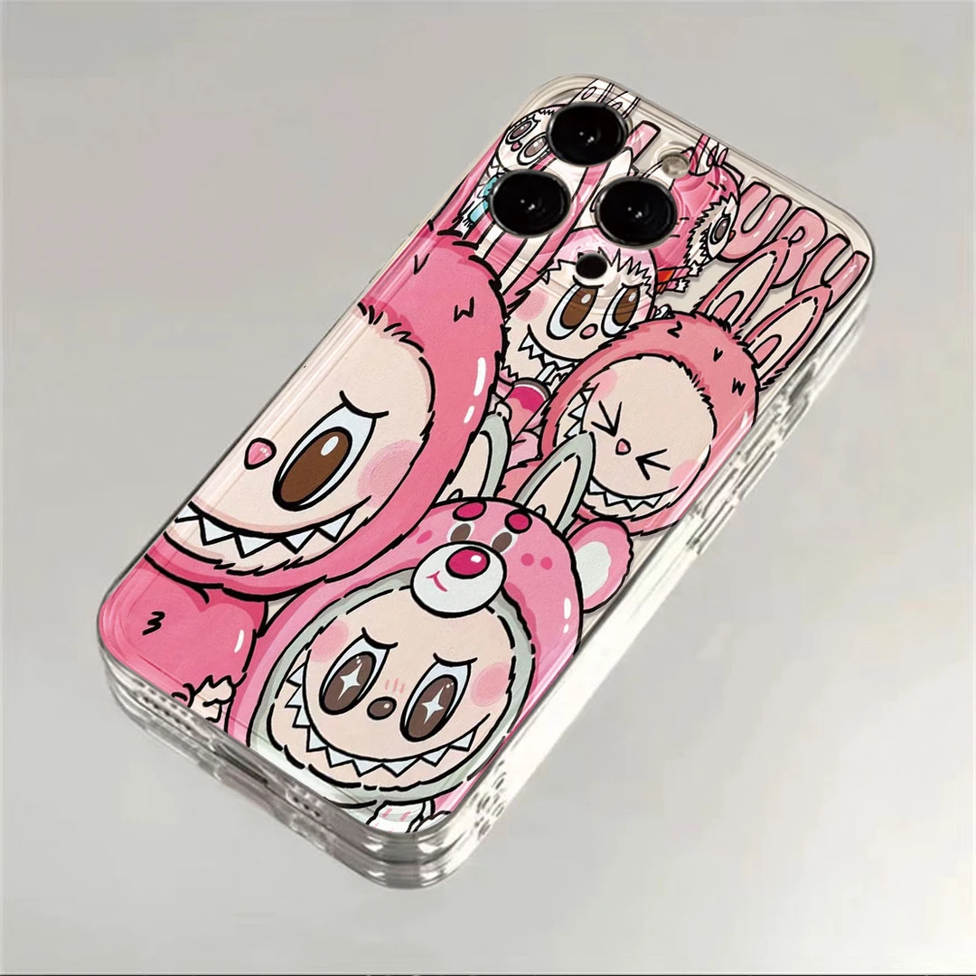 粉色拉布布适用安卓苹果16手机壳华为荣耀小米红米OPPOVIVO软壳