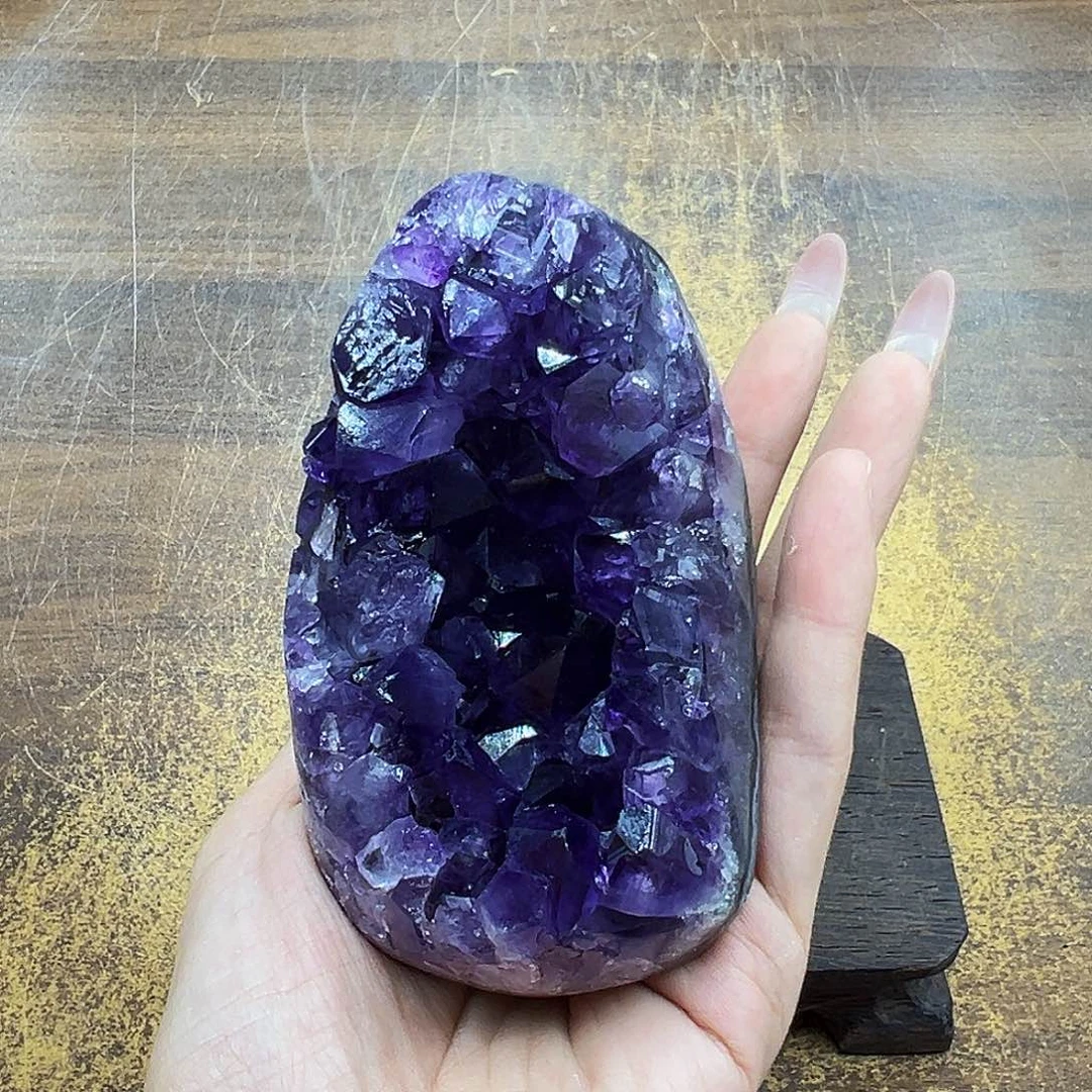 紫晶摆件未镶嵌紫晶