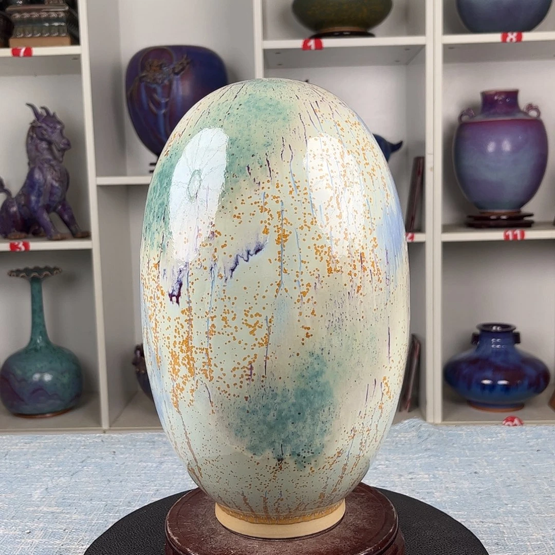 瓷片摆件……来福石，无礼盒