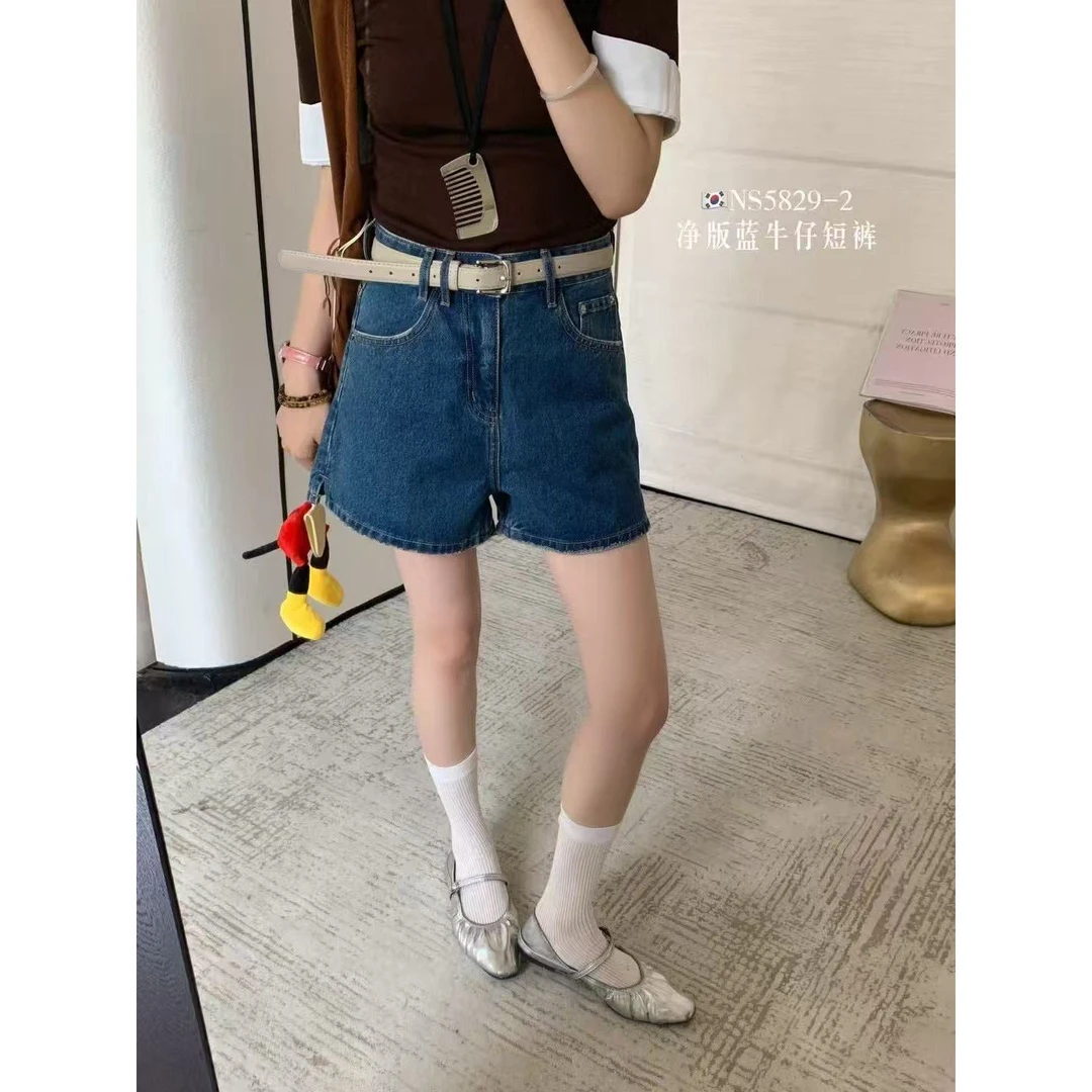 【福利】star-牛仔短裤百搭舒适休闲（配皮带）#5829